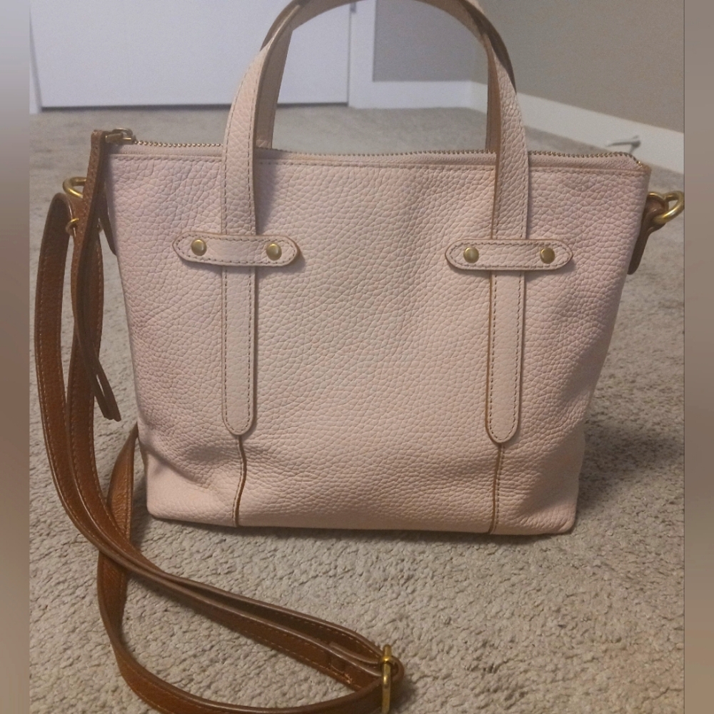 Jenna Satchel Dusty Rose Fosill